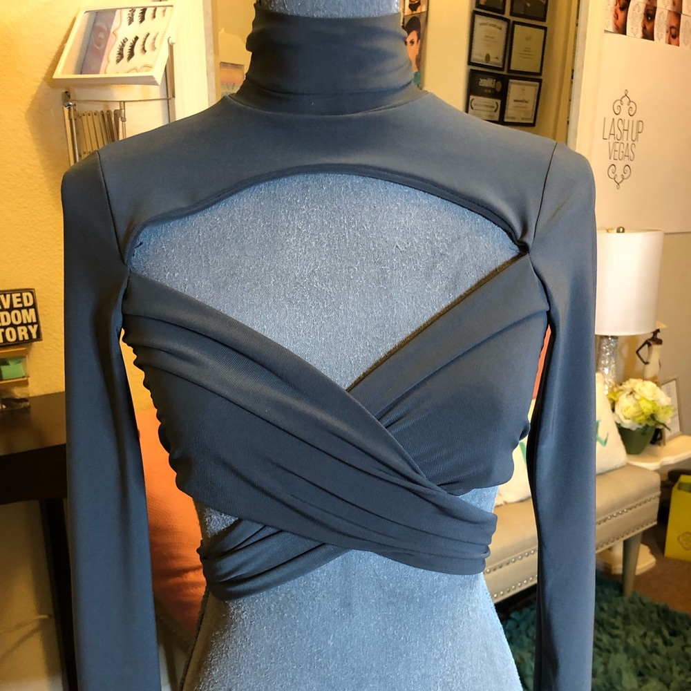 Gray Crop Top - image 1